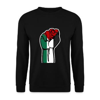 Freies Palästina Revolution - Unisex Pullover - Schwarz - Vorne - Alina (178cm) & Michal (187cm)