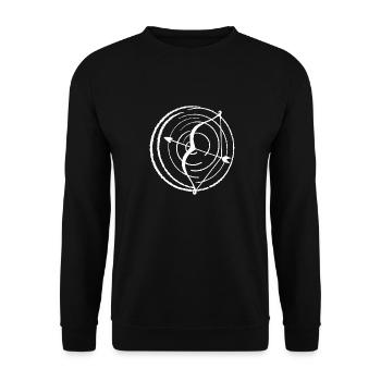 Bow and arrow white - Unisex Sweatshirt - black - Front - Alina (178cm) & Michal (187cm)