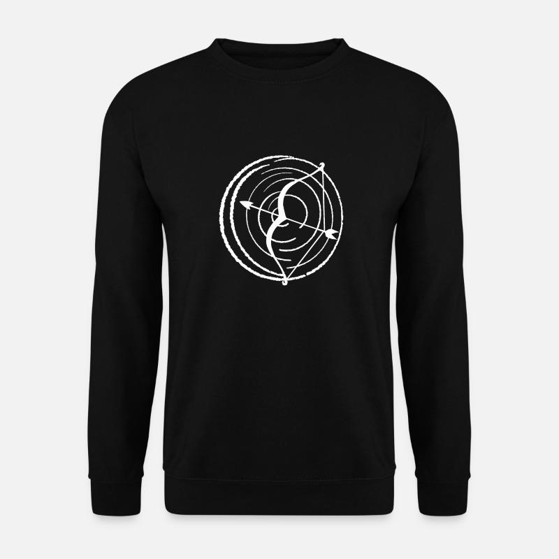 Arc et flèche blanc - Sweat-shirt Unisexe - noir