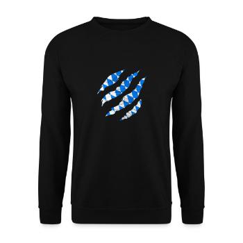 Bavière Drapeau bavarois Bleu Blanc Cadeau - Sweat-shirt Unisexe - noir - Devant - Alina (178cm) & Michal (187cm)