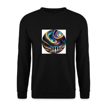 future - Unisex Sweatshirt - black - Front - Alina (178cm) & Michal (187cm)