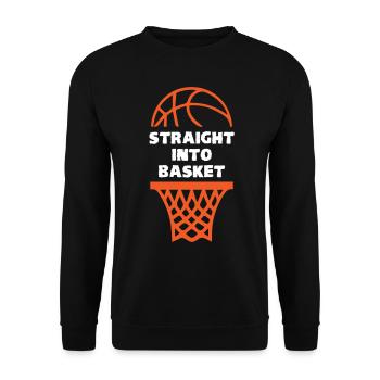 Directement dans le basket-ball - Sweat-shirt Unisexe - noir - Devant - Alina (178cm) & Michal (187cm)