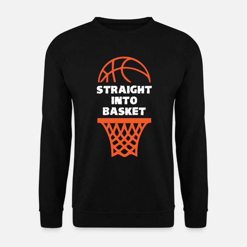 Straight Into Basketball - Unisex Pullover - Schwarz