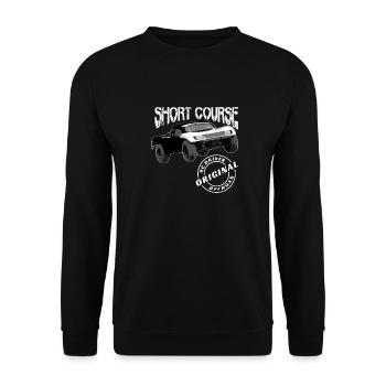 RC Auto Short Course Vater Sohn Geschenk - Unisex Pullover - Schwarz - Vorne - Alina (178cm) & Michal (187cm)