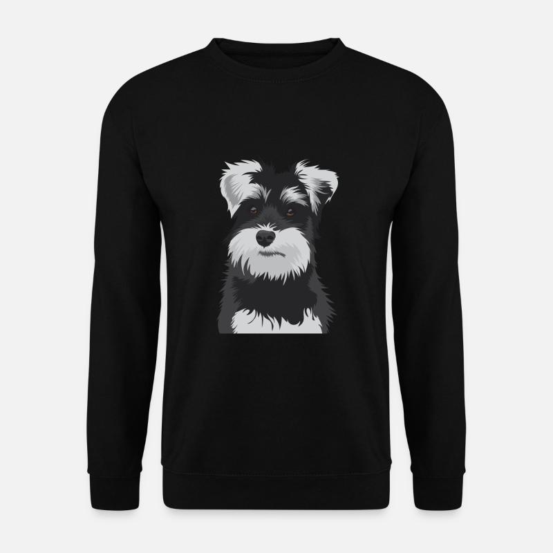 Zwergschnauzer Hund - Zwergschnauzer - Unisex Pullover - Schwarz