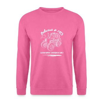 Belarus # MTS / DDR Landmaschinen - Unisex Pullover - Pink - Vorne