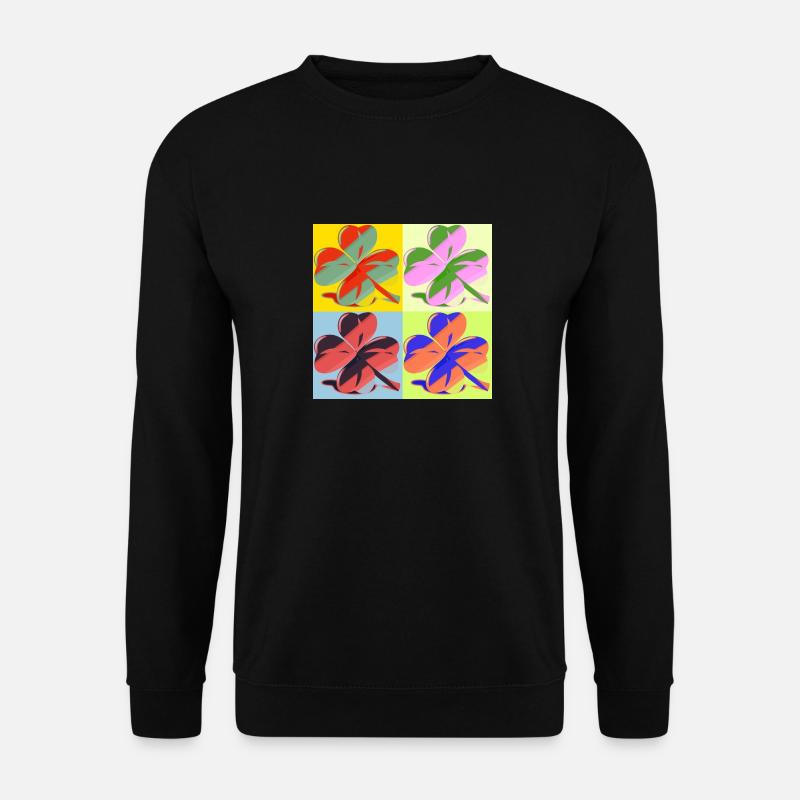 Kleeblatt - Unisex Pullover - Schwarz