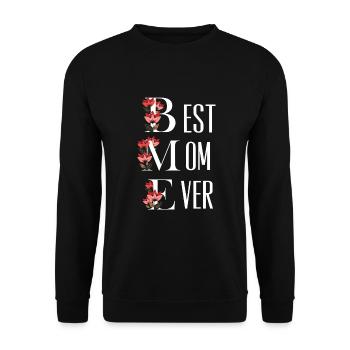 Mutti Mama Muttertag Mutter Mami Eltern Liebe - Unisex Pullover - Schwarz - Vorne - Alina (178cm) & Michal (187cm)