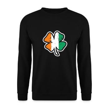 Irish flag - Unisex Sweatshirt - black - Front - Alina (178cm) & Michal (187cm)
