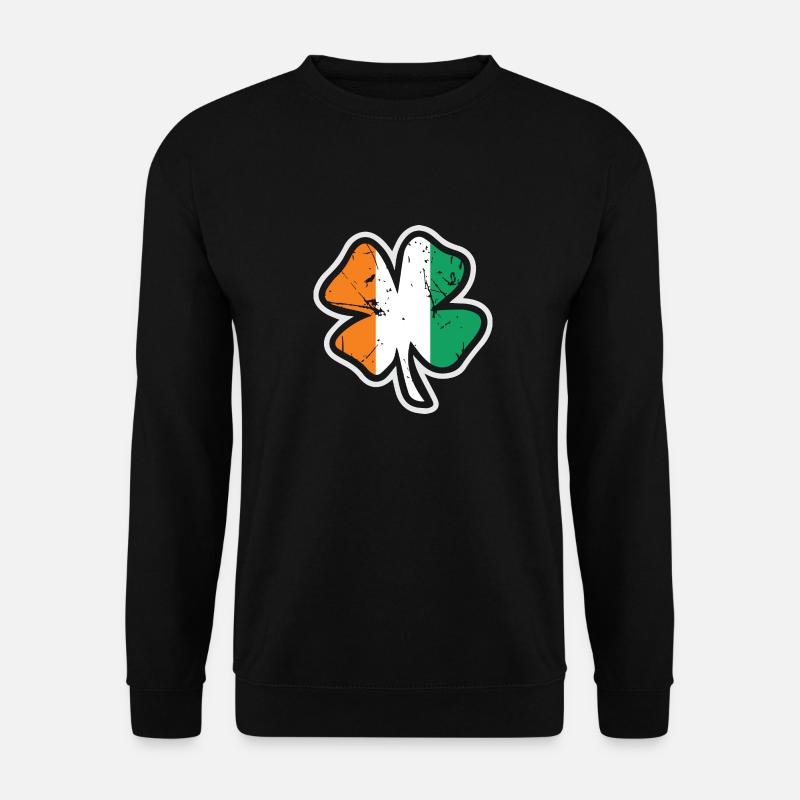 Irish Flag - Unisex Pullover - Schwarz