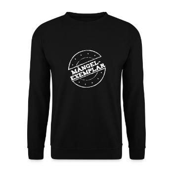 Mängelexemplar - Ironie - nobody is perfect - Unisex Pullover - Schwarz - Vorne - Alina (178cm) & Michal (187cm)