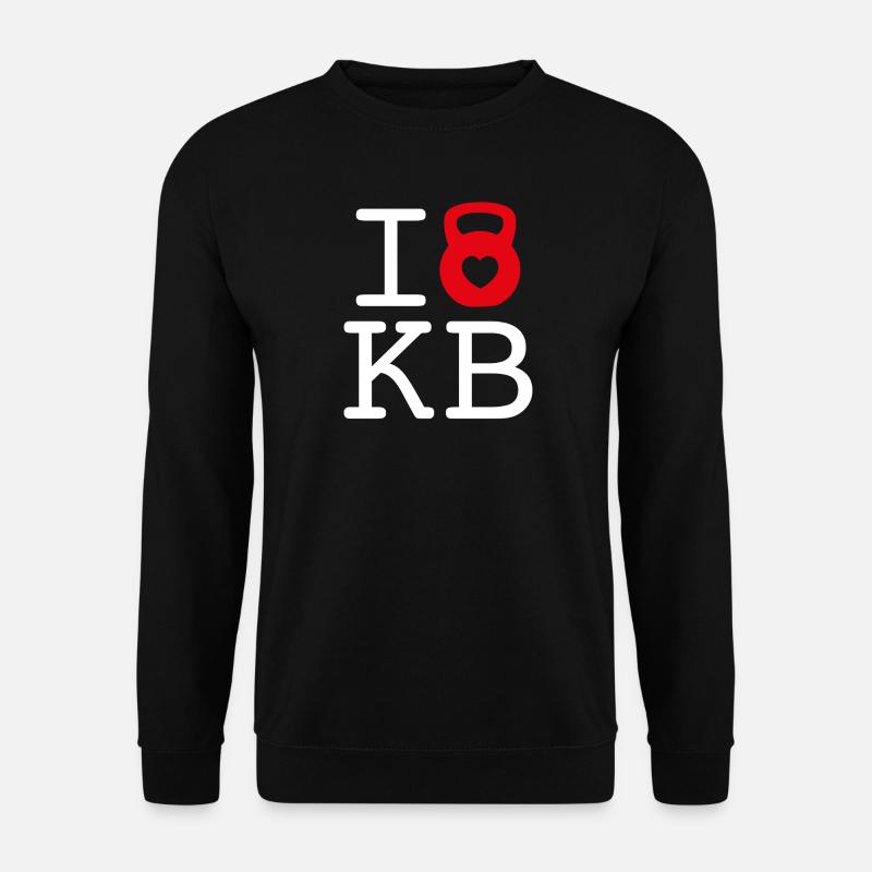 I Love Kettlebell Dark - Unisex Sweatshirt - black