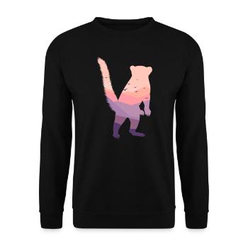 Coati - Sweat-shirt Unisexe - noir - Devant - Alina (178cm) & Michal (187cm)