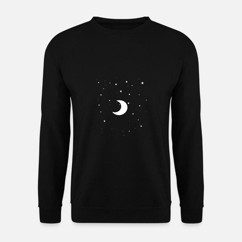 moon and stars - Unisex Sweatshirt - black