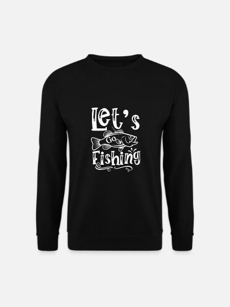 Fishing fishing gift angler fisherman fish retro - Unisex Sweatshirt - black