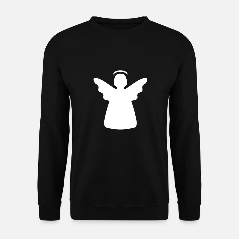 Engel mit Heiligenschein - Unisex Pullover - Schwarz