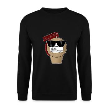 Pyro Sunglasses - Unisex Sweatshirt - black - Front - Alina (178cm) & Michal (187cm)