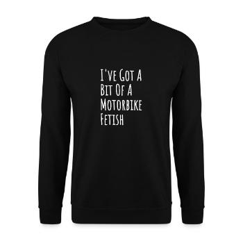 Motorbike Fetish - Unisex Sweatshirt - black - Front - Alina (178cm) & Michal (187cm)