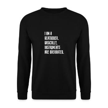 Je suis un Beatboxer - Sweat-shirt Unisexe - noir - Devant - Alina (178cm) & Michal (187cm)