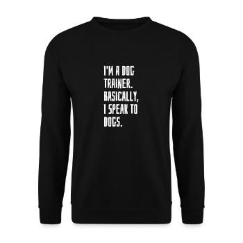 Dresseur - Sweat-shirt Unisexe - noir - Devant - Alina (178cm) & Michal (187cm)