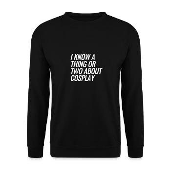 Cosplay - Unisex Sweatshirt - black - Front - Alina (178cm) & Michal (187cm)