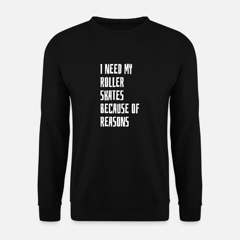 Roller Skates - Unisex Sweatshirt - black