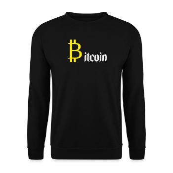 Bitcoin-Gold - Unisex Pullover - Schwarz - Vorne - Alina (178cm) & Michal (187cm)