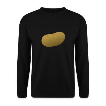 potato - Unisex Sweatshirt - black - Front - Alina (178cm) & Michal (187cm)