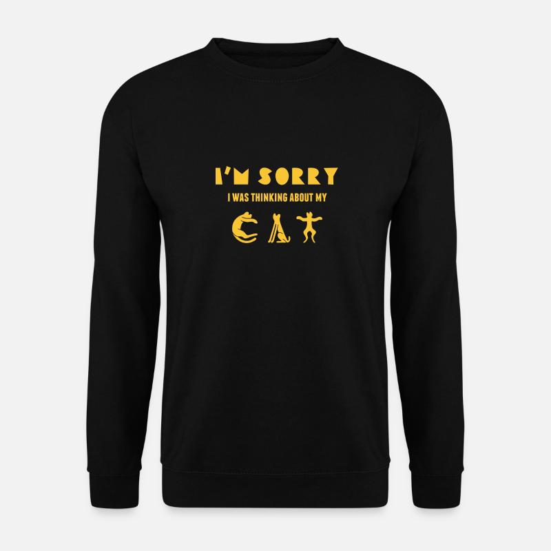 Humor Katze - Unisex Pullover - Schwarz