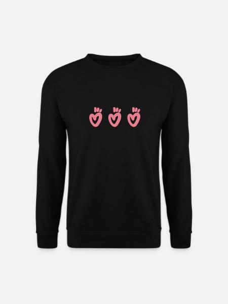 T-shirt 3 coeurs - Sweat-shirt Unisexe - noir