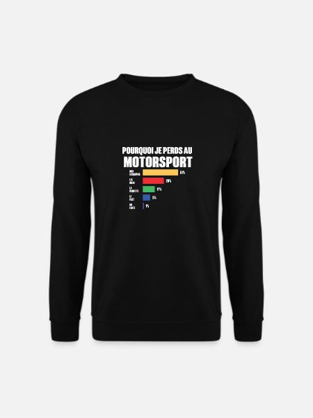 Why I'm losing in Motorsport - Unisex Sweatshirt - black