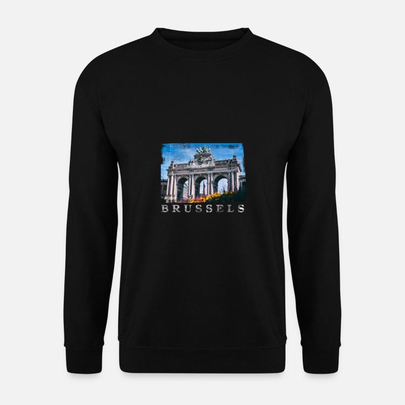 | de Bruxelles Cinquantenaire - Sweat-shirt Unisexe - noir