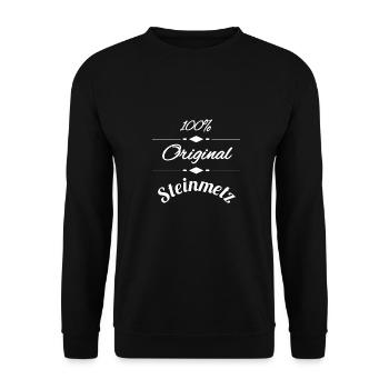 Steinmetz - Unisex Pullover - Schwarz - Vorne - Alina (178cm) & Michal (187cm)