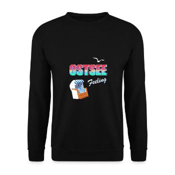 Sensation de la mer Baltique - Sweat-shirt Unisexe - noir - Devant - Alina (178cm) & Michal (187cm)
