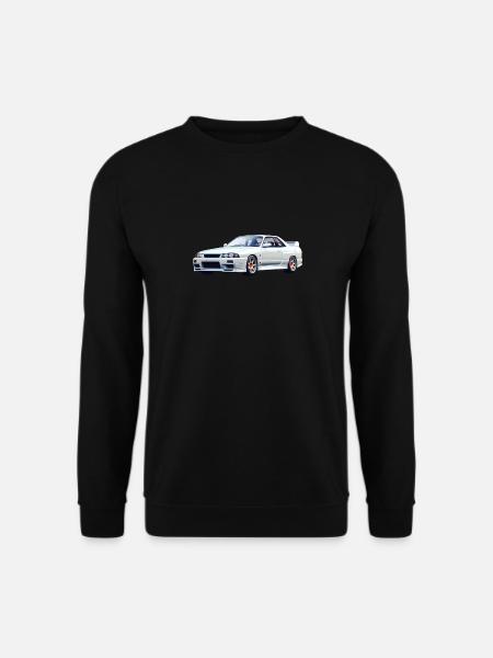 Schöner weißer R32 - Unisex Pullover - Schwarz