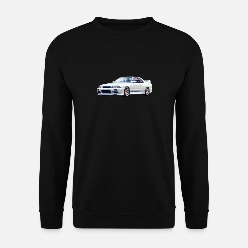 Schöner weißer R32 - Unisex Pullover - Schwarz