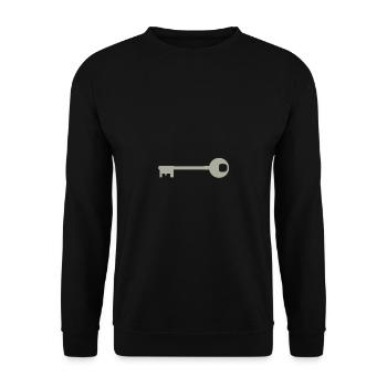 key - Unisex Sweatshirt - black - Front - Alina (178cm) & Michal (187cm)