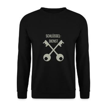 Locksmith, keys, gift idea - Unisex Sweatshirt - black - Front - Alina (178cm) & Michal (187cm)
