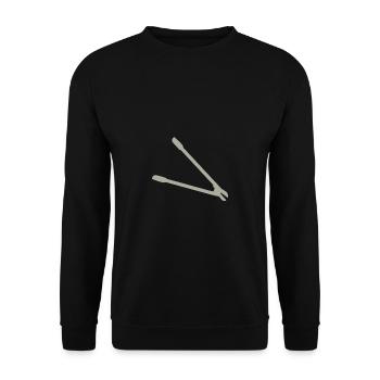 Idée cadeau Sécateur - Sweat-shirt Unisexe - noir - Devant - Alina (178cm) & Michal (187cm)