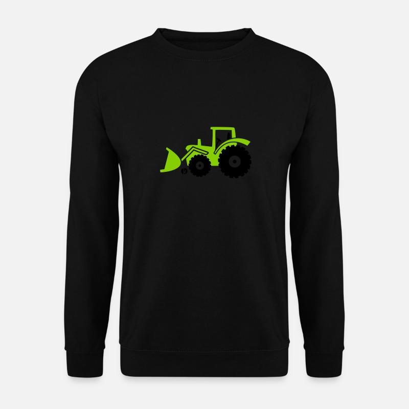 Tractor front loader Bulldog wheel loader with - Sweat-shirt Unisexe - noir