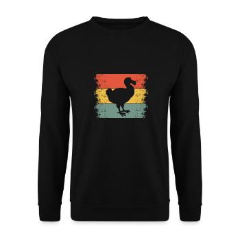 Dodo Vintage Rétro - Sweat-shirt Unisexe - noir - Devant - Alina (178cm) & Michal (187cm)
