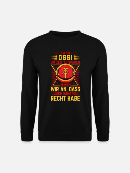 Ostdeutscher DDR Ossi - Unisex Pullover - Schwarz