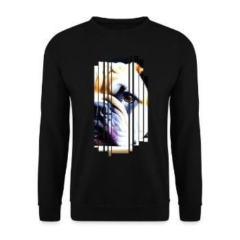 Frenchie Chien bouledogue français - Sweat-shirt Unisexe - noir - Devant - Alina (178cm) & Michal (187cm)