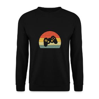 Contrôleur Vintage Rétro - Sweat-shirt Unisexe - noir - Devant - Alina (178cm) & Michal (187cm)