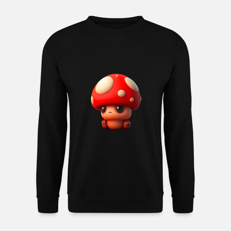 Cute Toadstool Monster Children - Unisex Sweatshirt - black