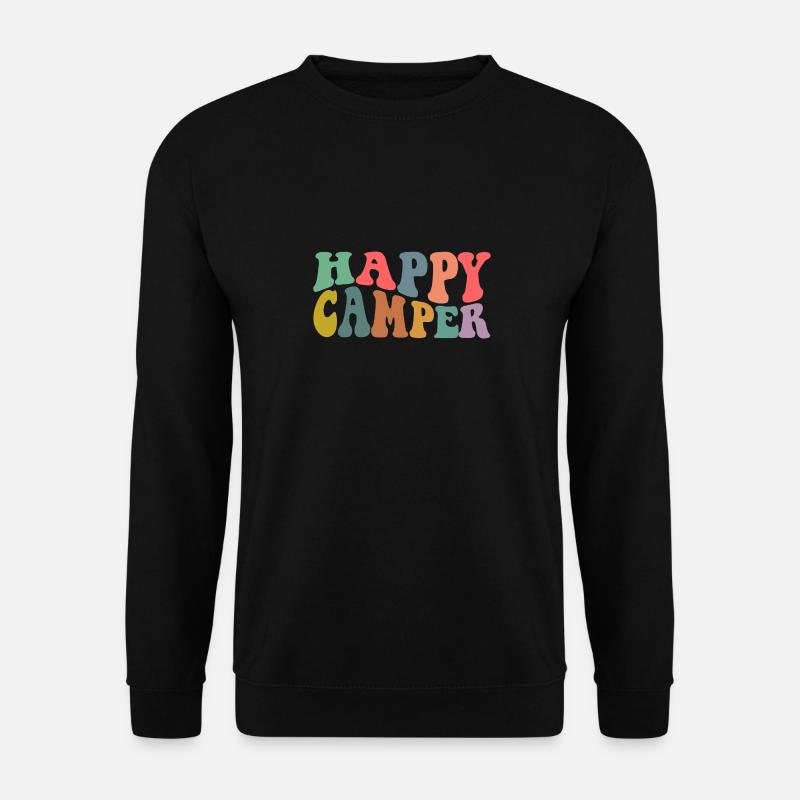 Happy Camper - Unisex Sweatshirt - black