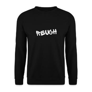 REUCH – T-shirt Streetwear Verlan Français - Sweat-shirt Unisexe - noir - Devant - Alina (178cm) & Michal (187cm)