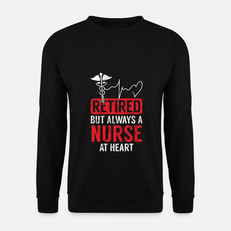 Krankenschwester Krankenpfleger Ruhestand Rente - Unisex Pullover - Schwarz