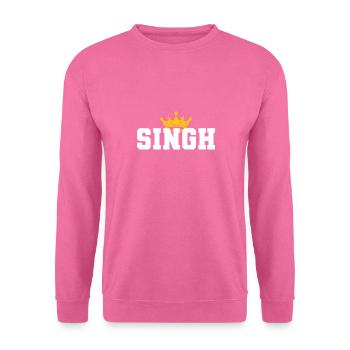 Singh Punjabi Name Männer Krone Sikh Punjab Kaur - Unisex Pullover - Pink - Vorne