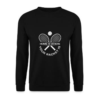 Tennis - Unisex Pullover - Schwarz - Vorne - Alina (178cm) & Michal (187cm)